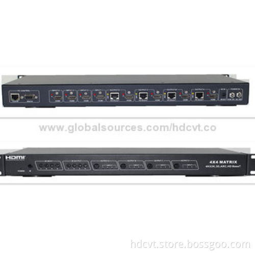 4 x 4 HDMI 1.4 Matrix, 4K x 2K, 3D, Up to 300MHz Frequency